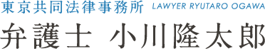 東京共同法律事務所 LAWYER RYUTARO OGAWA 弁護士 小川隆太郎